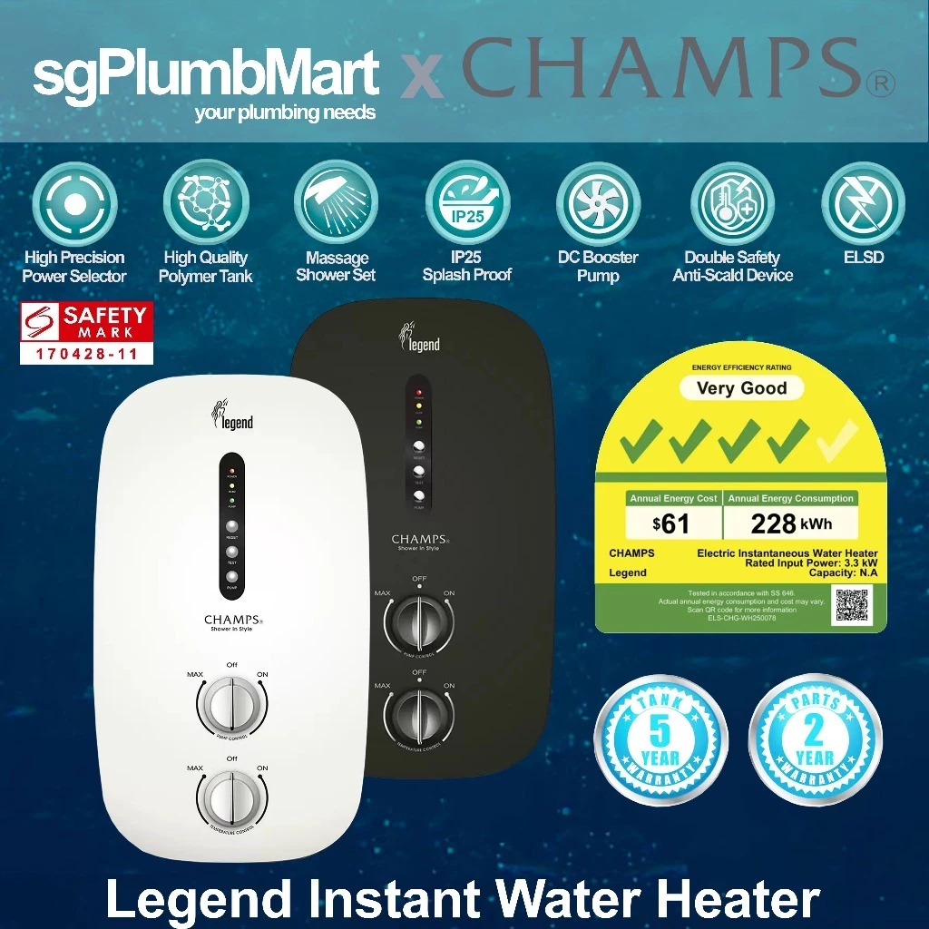Champs Legend Instant Water Heater