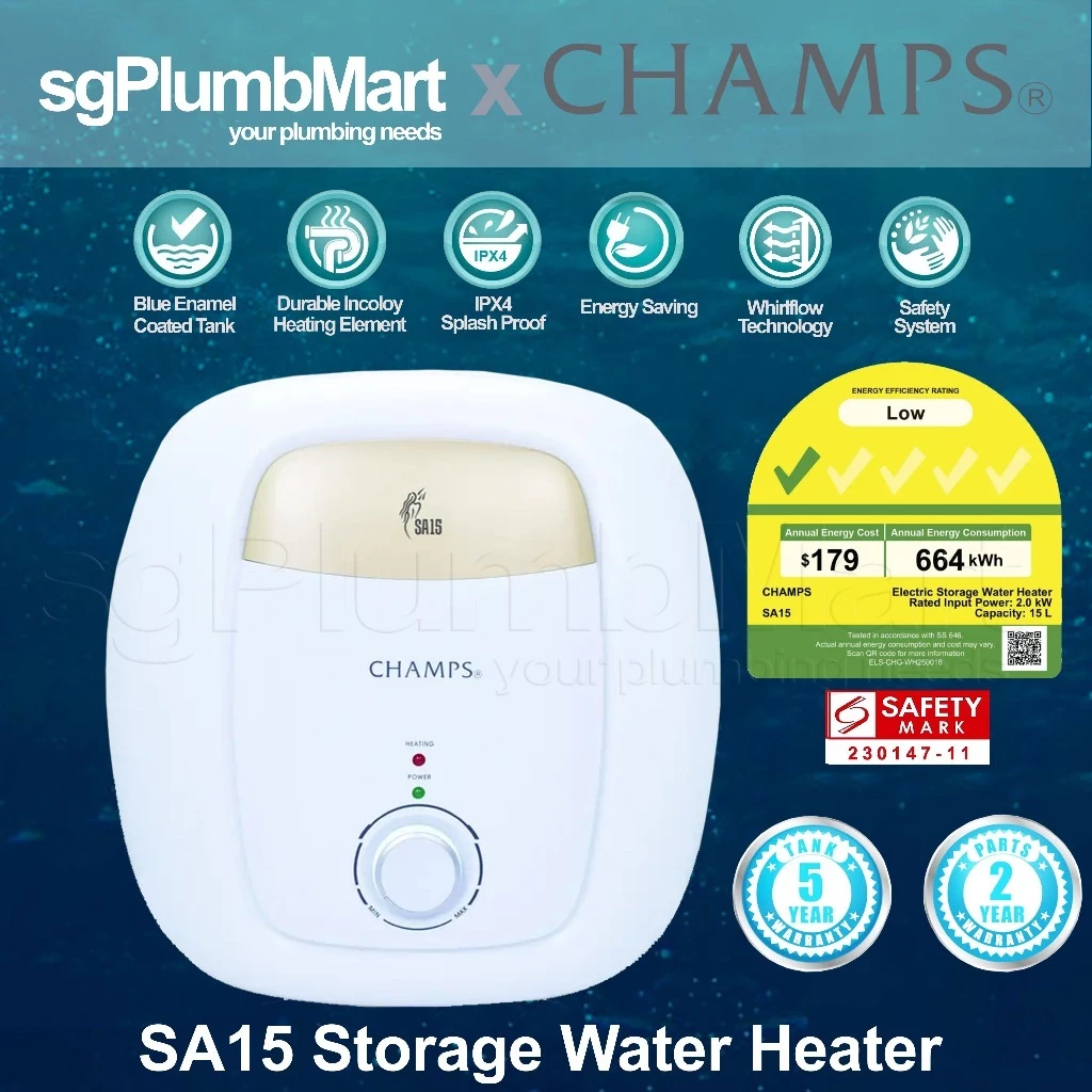 Champs SA15 Storage Water Heater