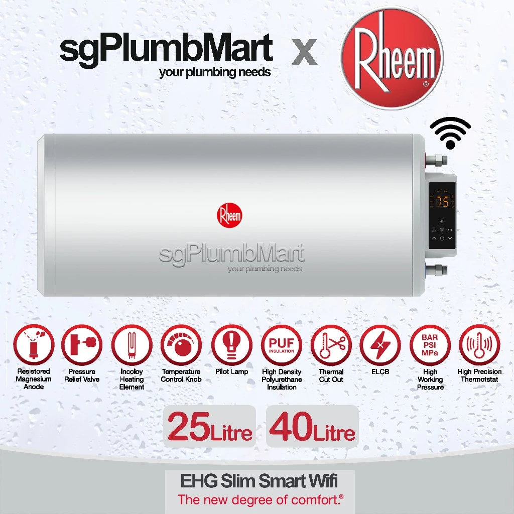 Rheem EHG Slim Smart Wifi Classic Electric Storage Water Heater ( EHG Slim Wifi )
